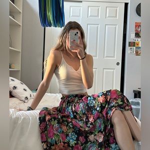Vintage Maxi Floral Skirt